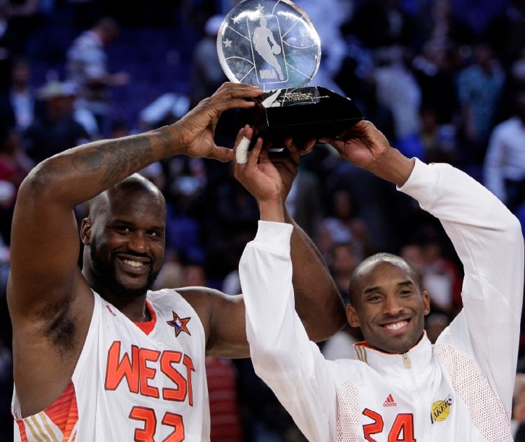 九游娱乐官网-昔日OK组合！2009年的今天：科比与奥尼尔携手获得全明星赛MVP